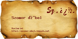 Szomor Ábel névjegykártya